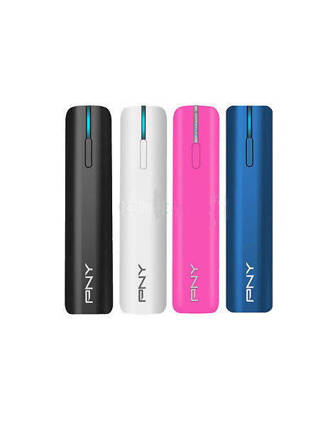 PNY Power Bank T2600 External Rechargeable Battery 2600 Mah PowerPack- Black