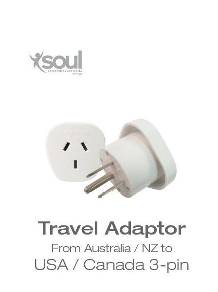 Travel Adaptor- From Australia to USA/ Canada 3 Pin