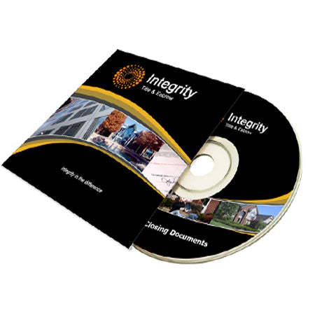 Printed CD DVD in printed cardboard Wallet