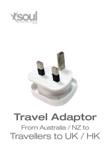 Travel Adaptor- From Australia/ NZ to Traveller to UK/ HK