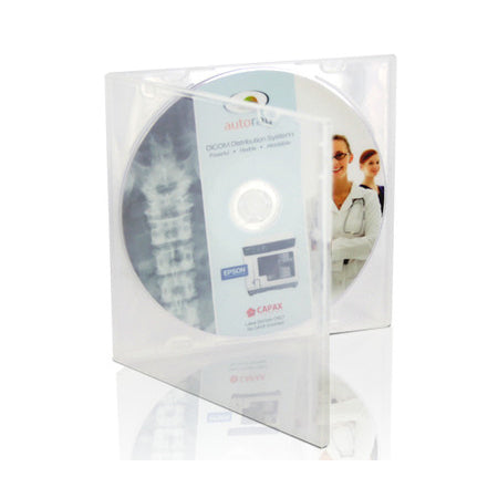 Printed CD DVD in Clear Square Mailer Case