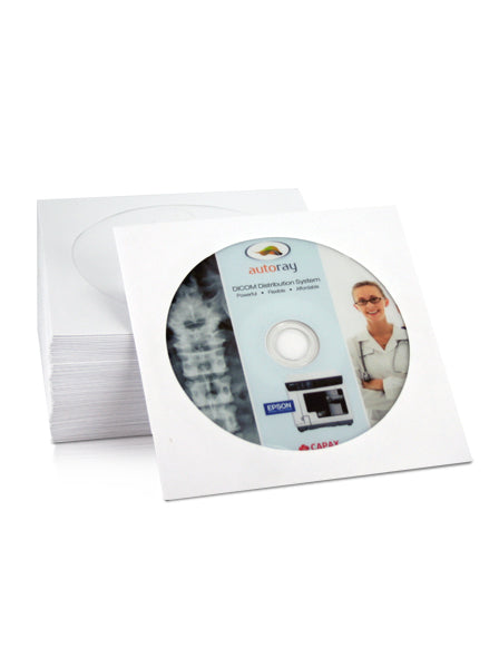 White Paper Sleeve with clear Window ( pack of 100)