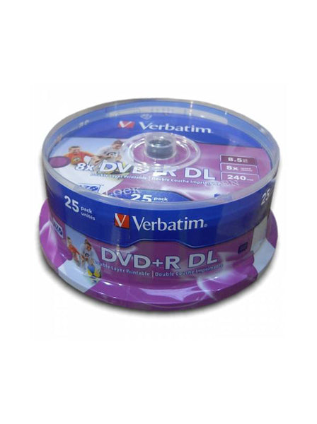 Verbatim Dual Layer DVD+R DL (43667 ) Pack of 25